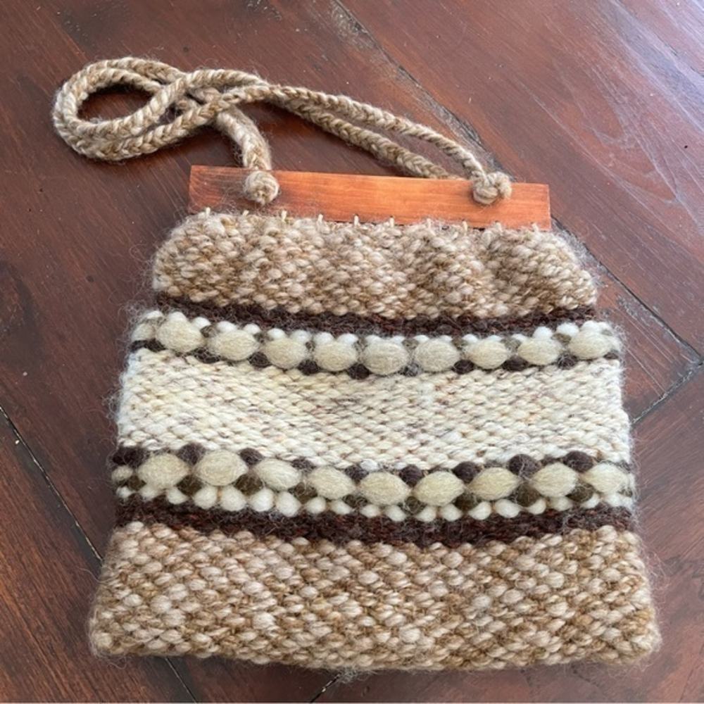 Vintage‎ Boho Chic woven wool purse